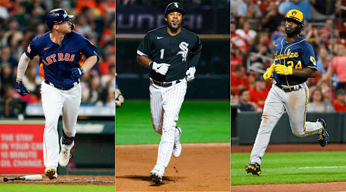 Trey Mancini, Elvis Andrus and Andrew McCutchen